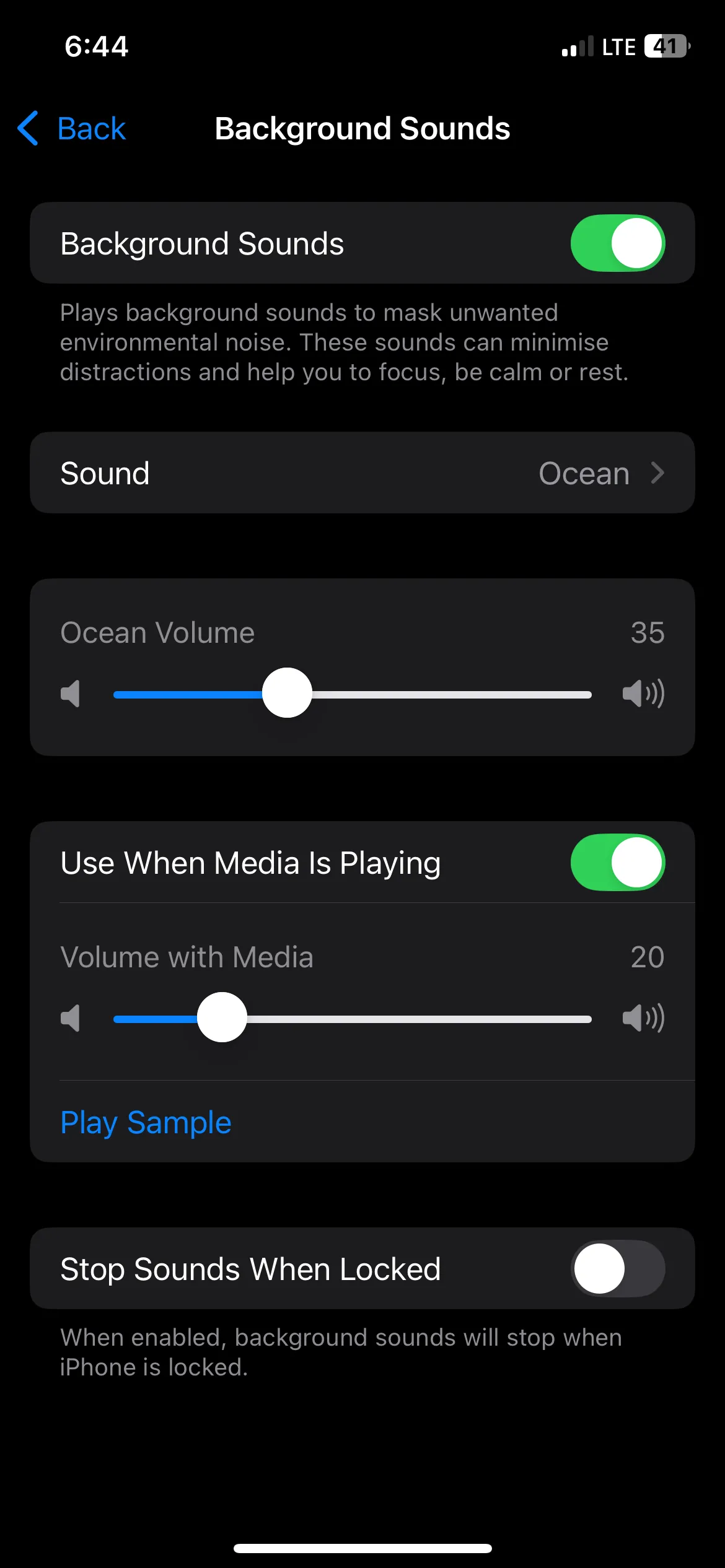 Âm Thanh Nền sóng biển trên iPhone
