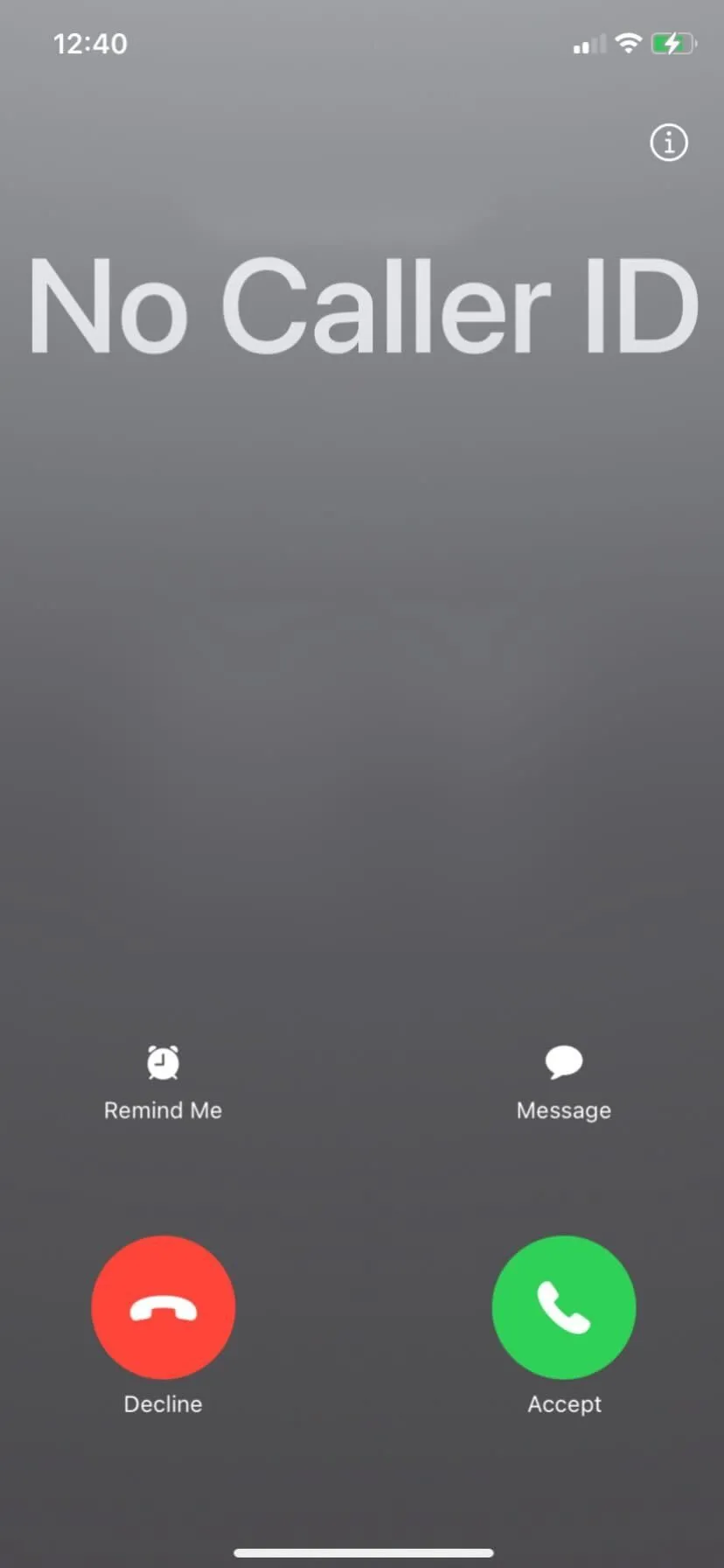 Ẩn số gọi đến trên iPhone
