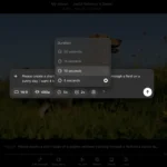 Ảnh chụp màn hình giao diện chỉnh sửa thời lượng video trong Sora AI