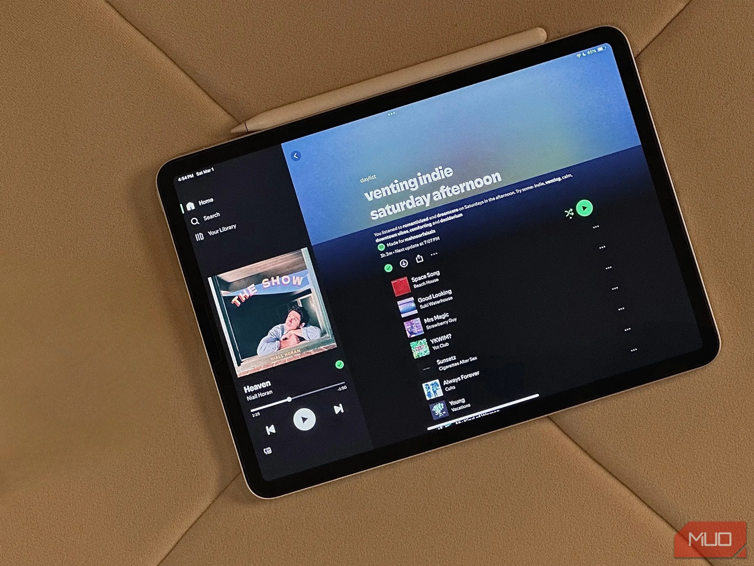 Ảnh Daylist trên iPad đã chỉnh sửa bằng Remove Object của Adobe Express