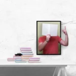 Ảnh minh họa hiệu ứng Pop-out 3D trong Photoshop sau khi hoàn thành với chủ thể người đàn ông nổi bật