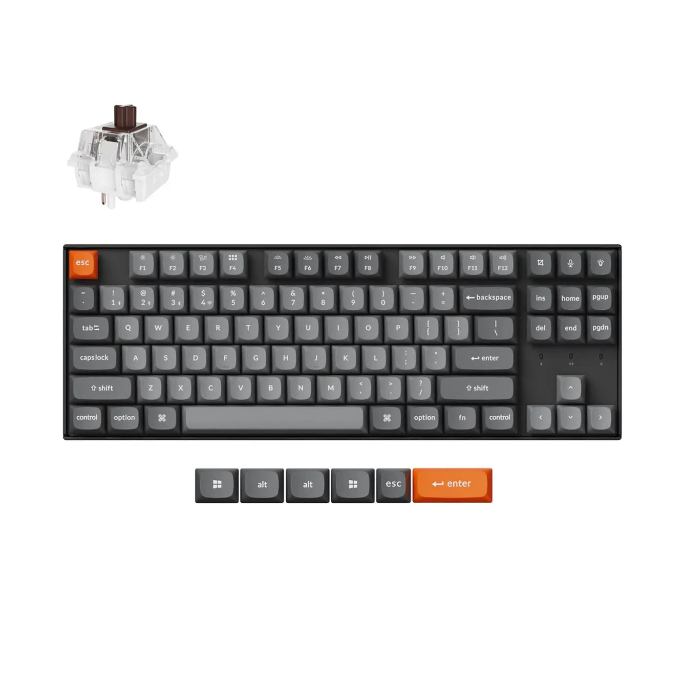 Bàn phím cơ Keychron K8 Max với tùy chọn switch Brown