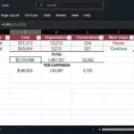 Bảng dữ liệu Excel đã lọc hiển thị tổng sai do sử dụng hàm SUM
