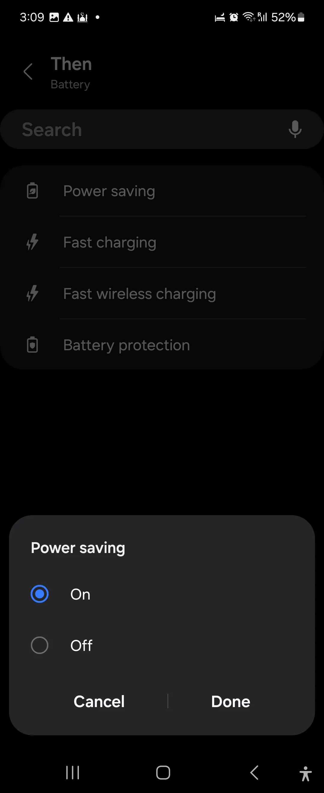 Bật tiết kiệm năng lượng trong ứng dụng Samsung Modes and Routines