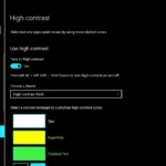 Bật tính năng Tương phản cao trong Cài đặt Windows