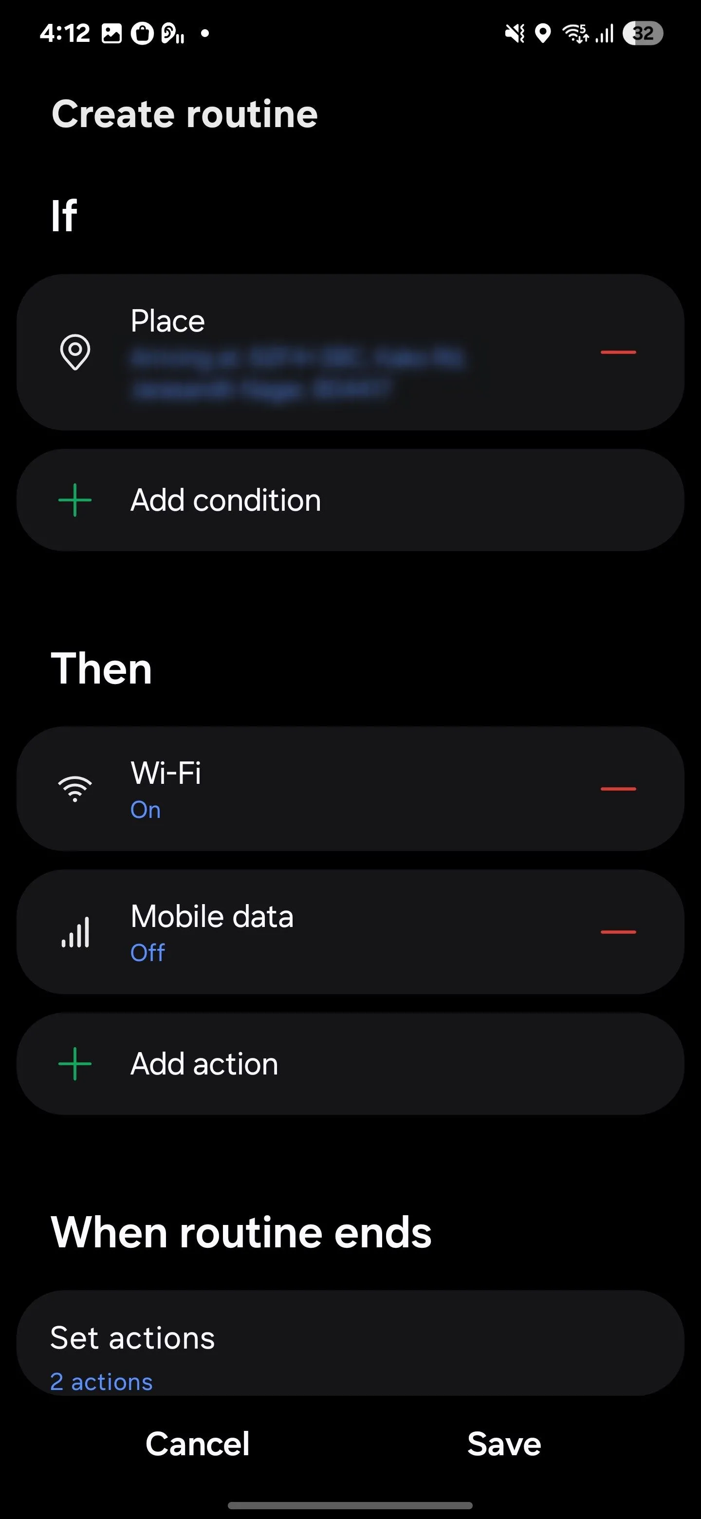 Bật Wi-Fi tự động trong Samsung Routines
