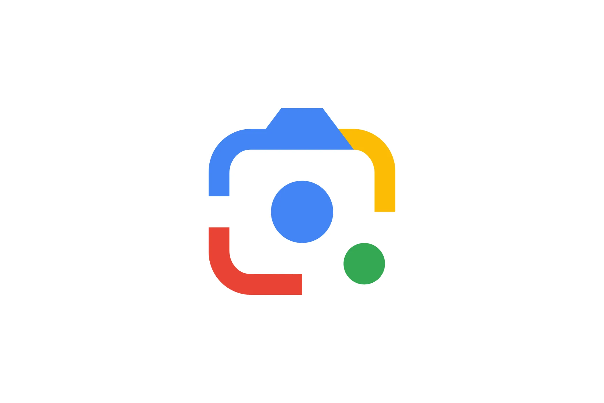 Biểu tượng Google Lens trên nền trắng, thể hiện tính năng tìm kiếm và nhận diện hình ảnh của Google.