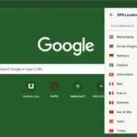 Biểu tượng tiện ích mở rộng VPN trên giao diện trình duyệt web, minh họa khả năng bảo mật mục tiêu cho trình duyệt