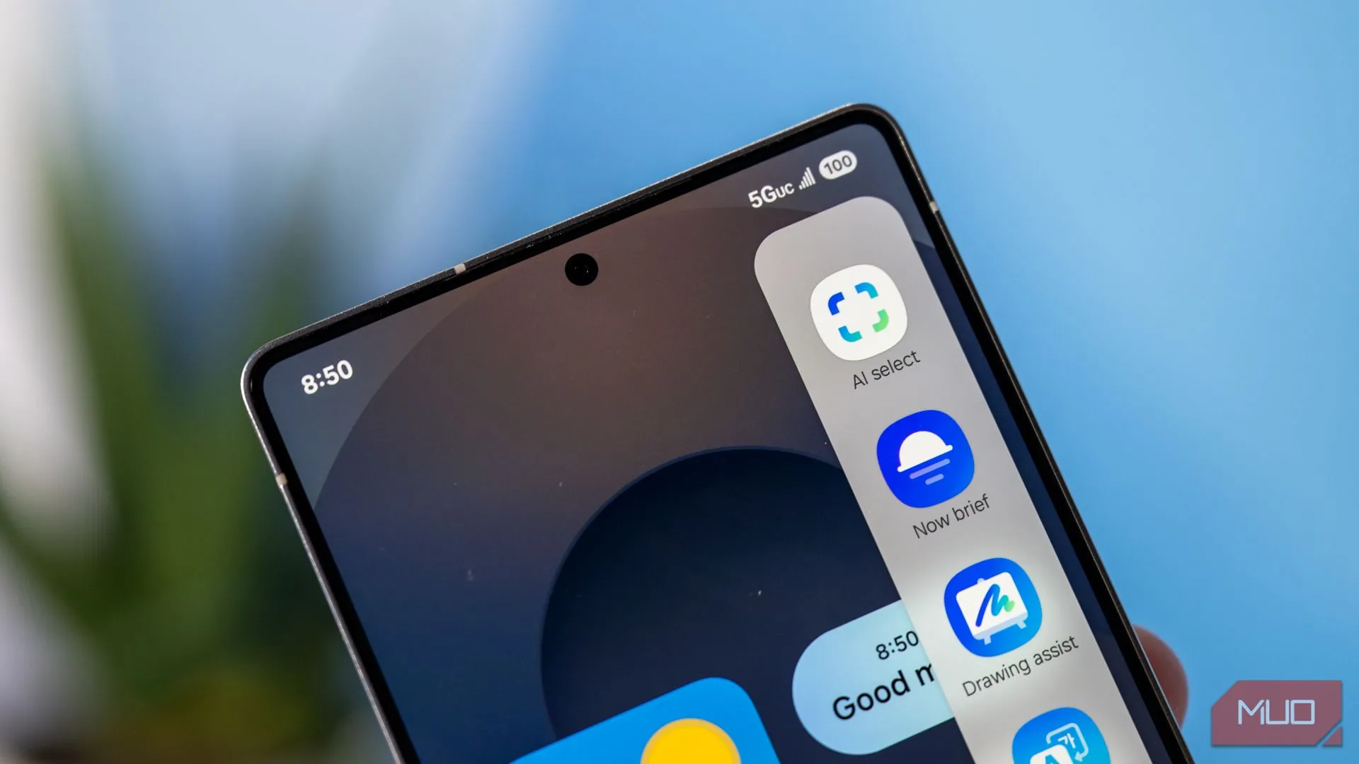 Biểu tượng ứng dụng AI Select trong Edge Panel trên Samsung Galaxy S25 Ultra