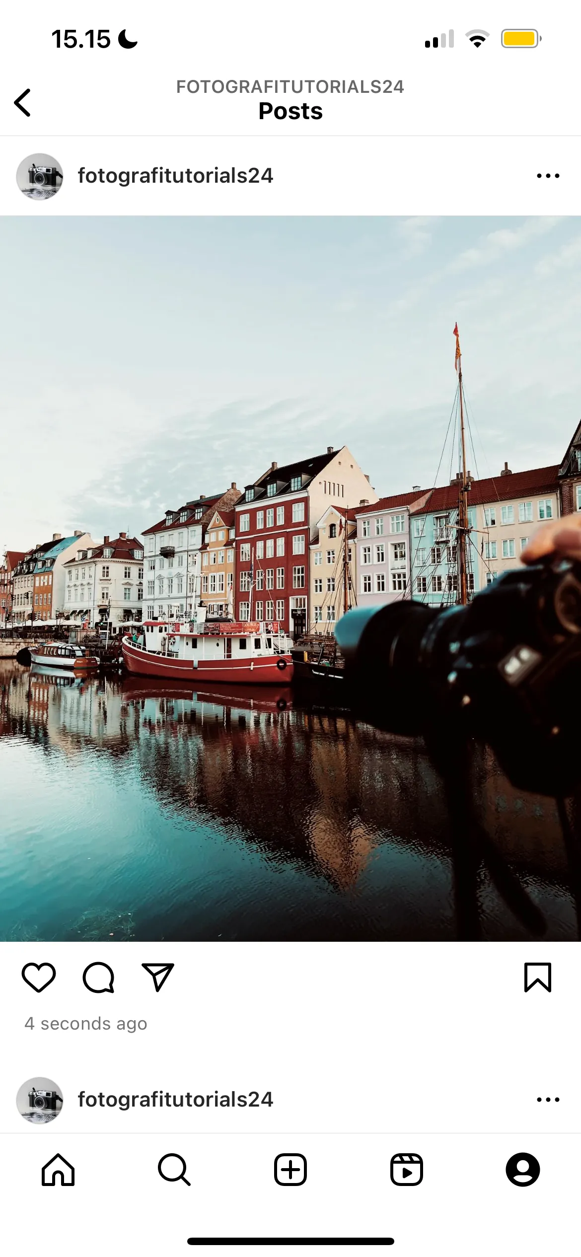 Bức ảnh thành phố được áp dụng bộ lọc Oslo của Instagram, tạo hiệu ứng tương phản tăng và bóng giảm