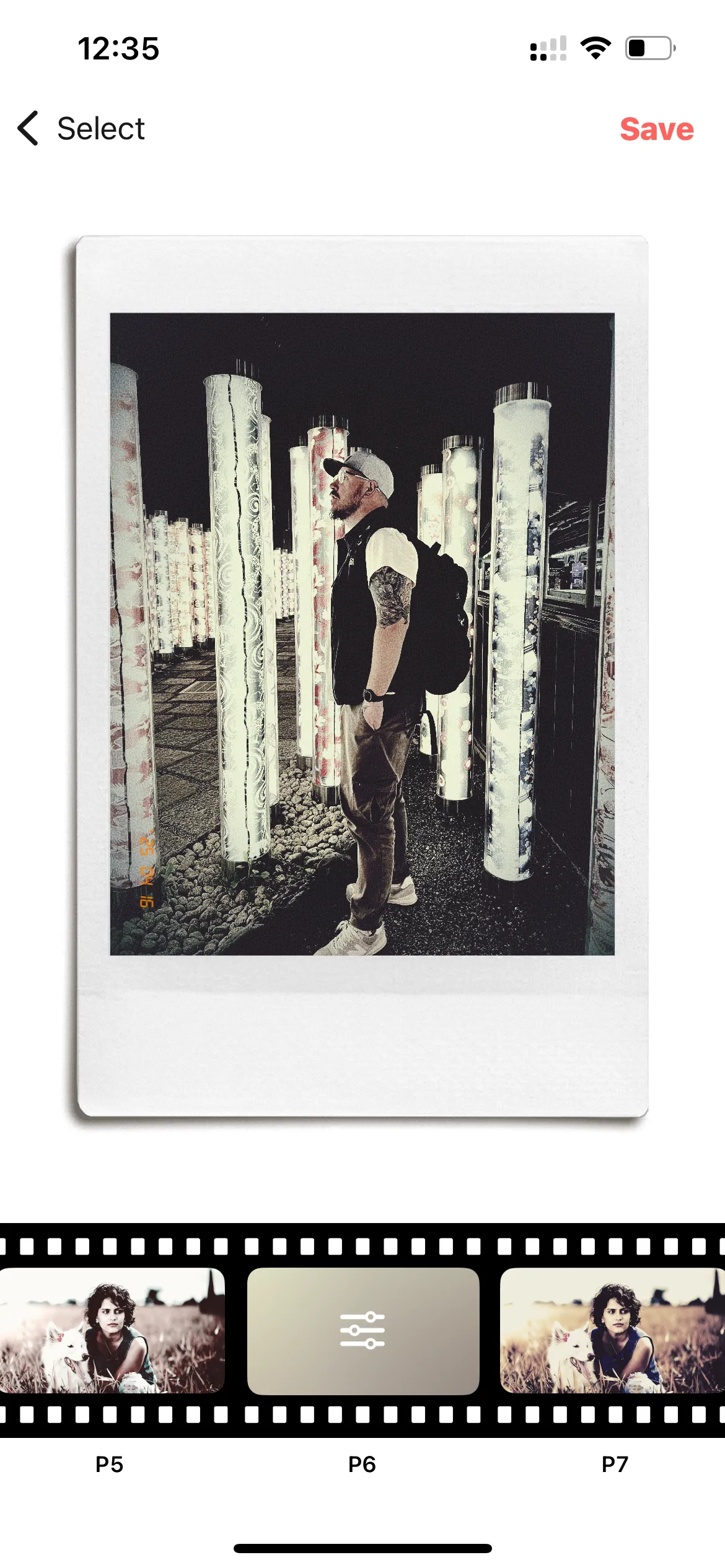 Các bộ lọc và khung ảnh Instax phong cách Polaroid trong ứng dụng PoPo Frame