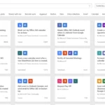 Các mẫu tự động hóa dựa trên lịch có sẵn trong ứng dụng web Power Automate
