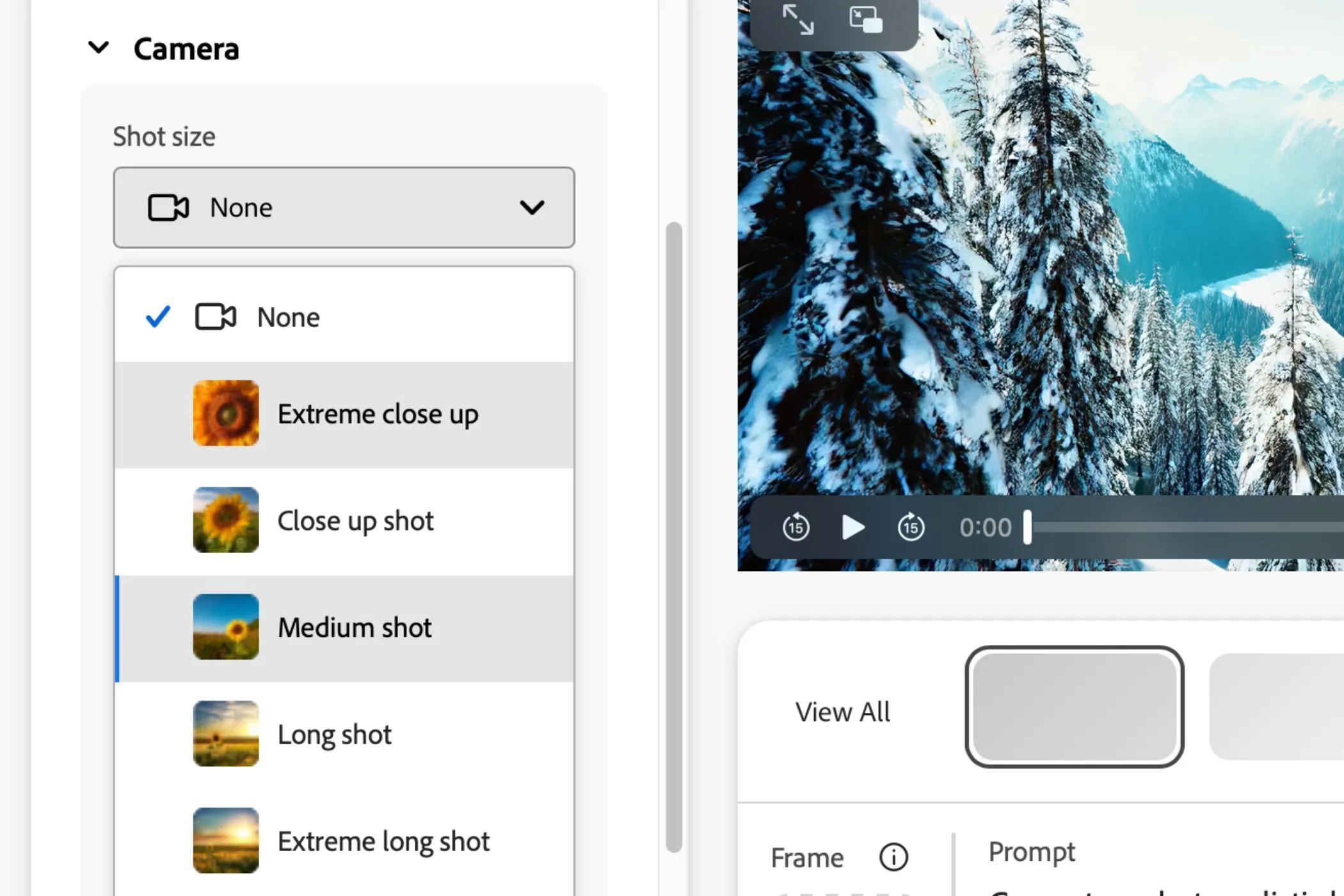 Các tính năng chỉnh sửa và tùy chỉnh video nâng cao có sẵn trong Adobe Firefly AI