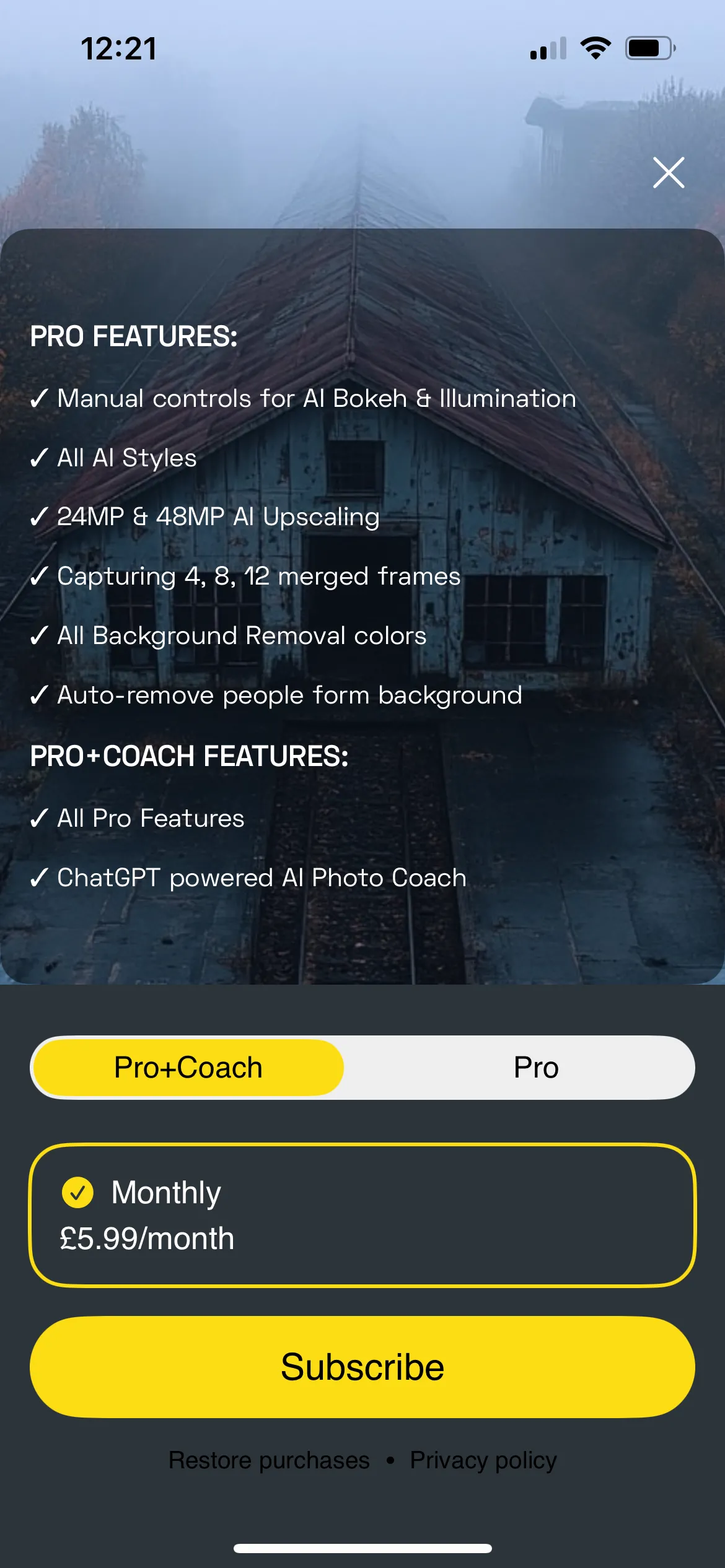 Các tính năng nâng cao của NeuralCam Pro và tùy chọn PhotoCoach