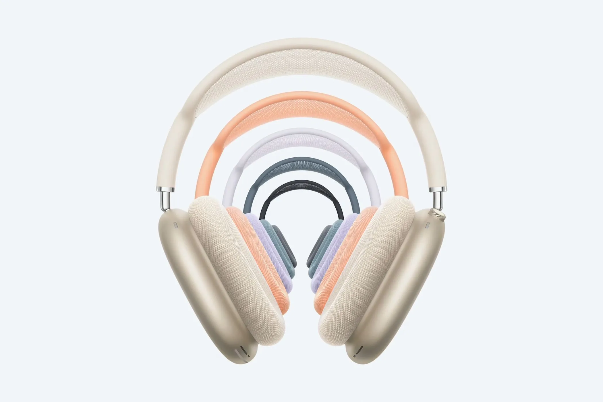 Các tùy chọn màu sắc của AirPods Max phiên bản USB-C.