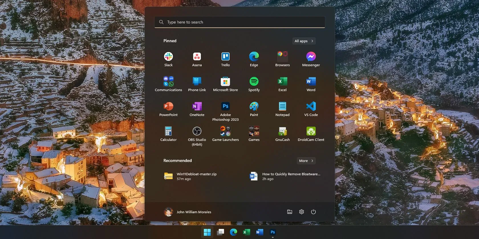 Các ứng dụng bloatware xuất hiện trong Start Menu Windows 11