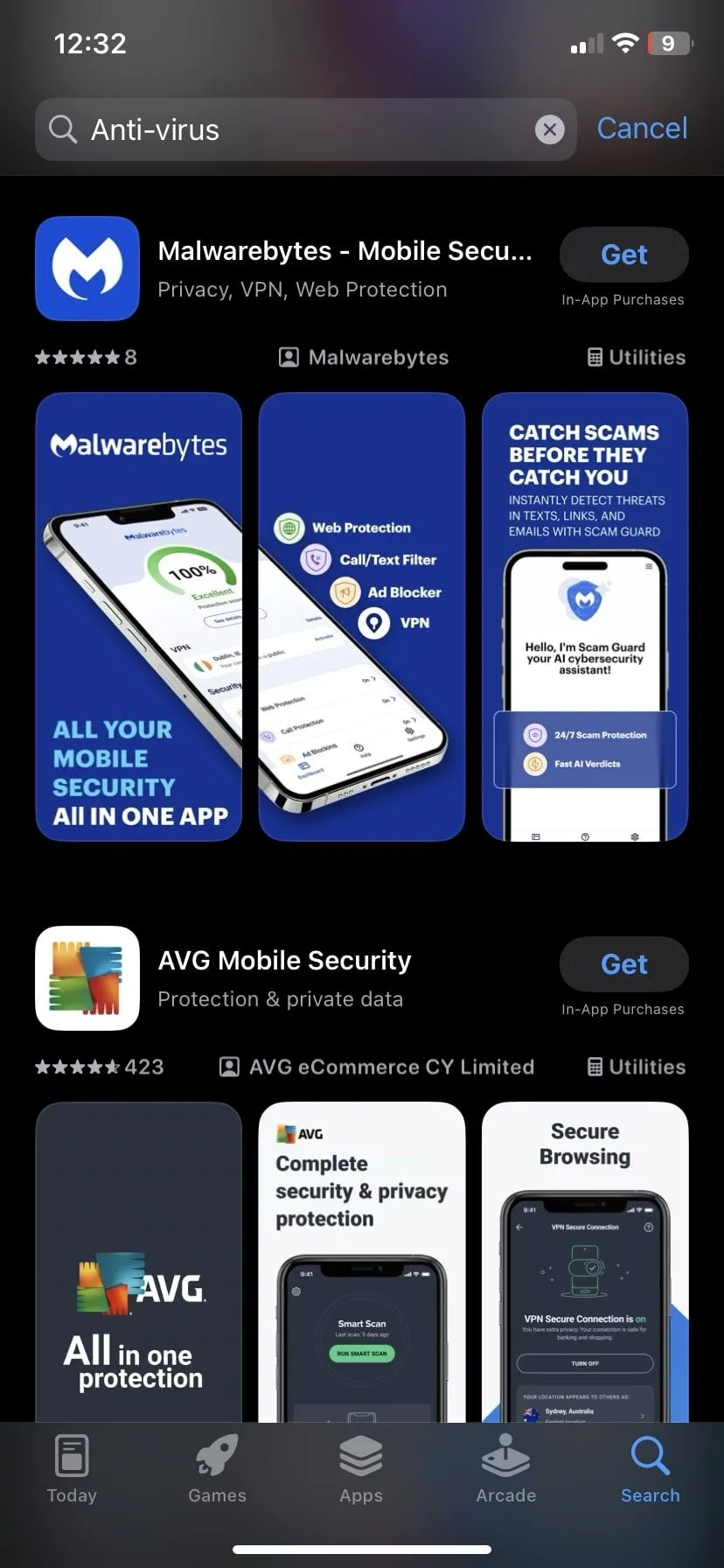 Các ứng dụng diệt virus trên App Store
