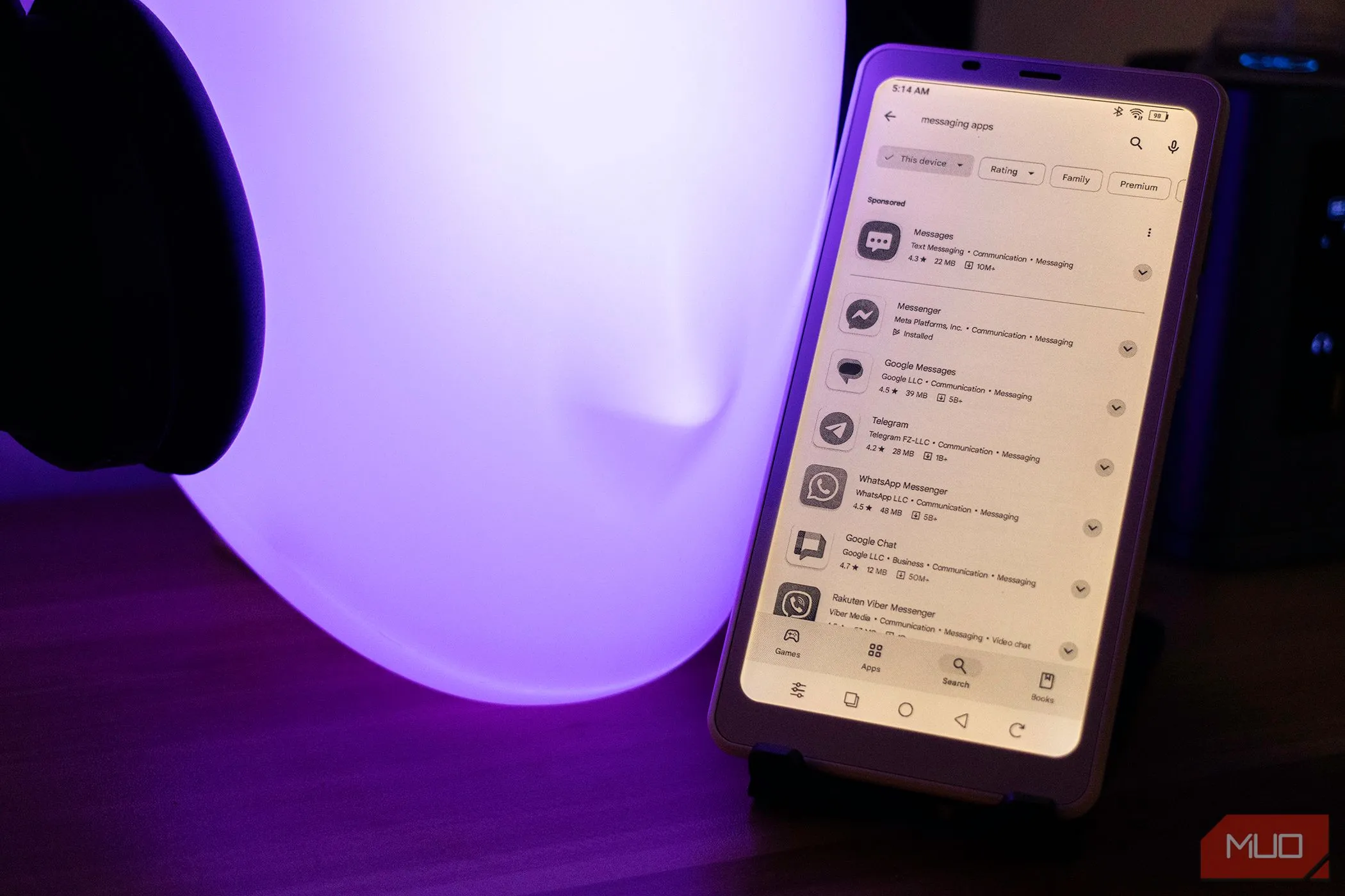 Các ứng dụng nhắn tin trên Google Play Store cho Onyx Boox Palma 2
