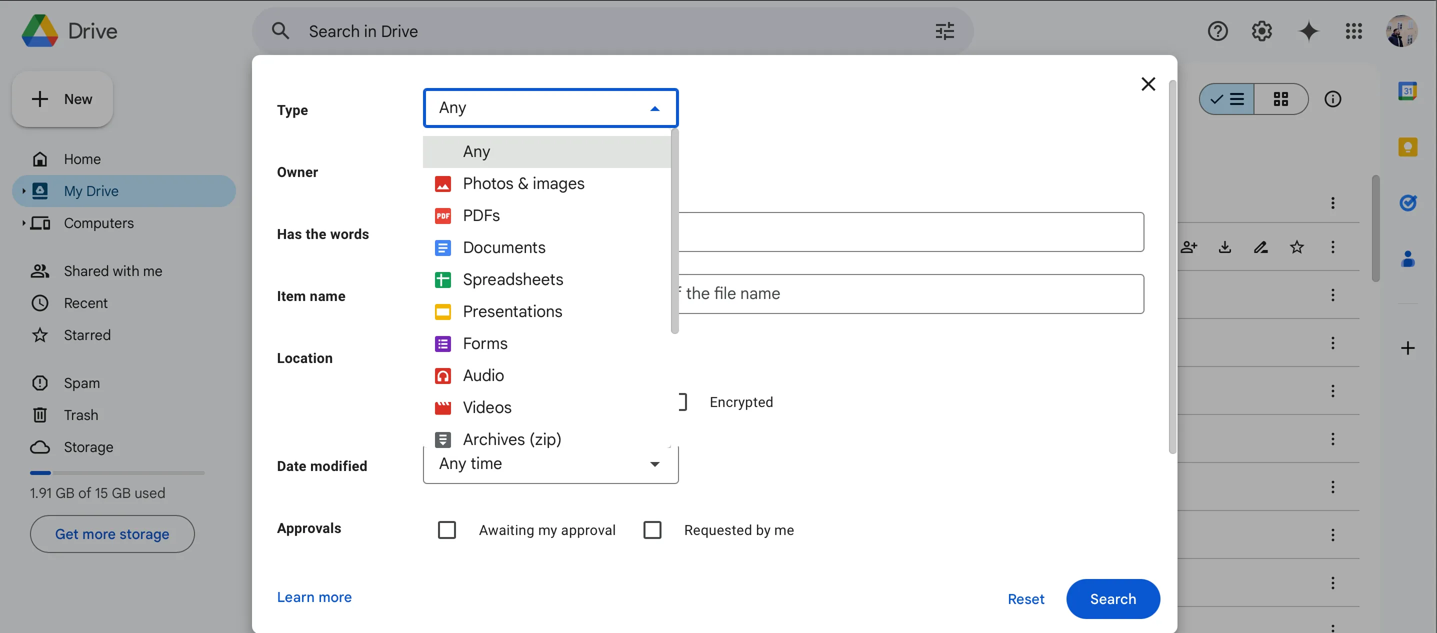 Cách lọc và xóa ảnh, video trên Google Drive để giải phóng dung lượng