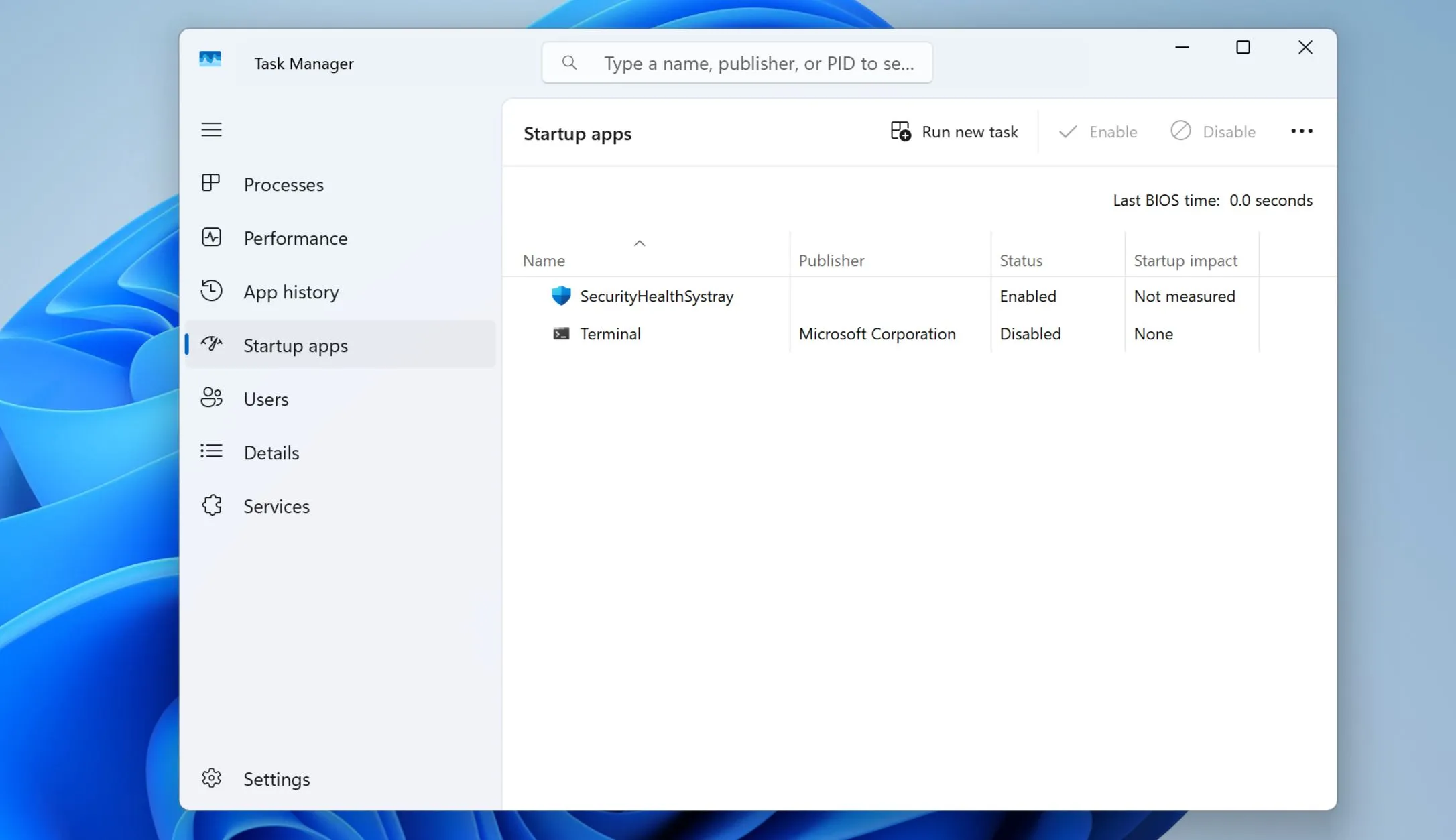 Cách xem ứng dụng khởi động trên Windows 11