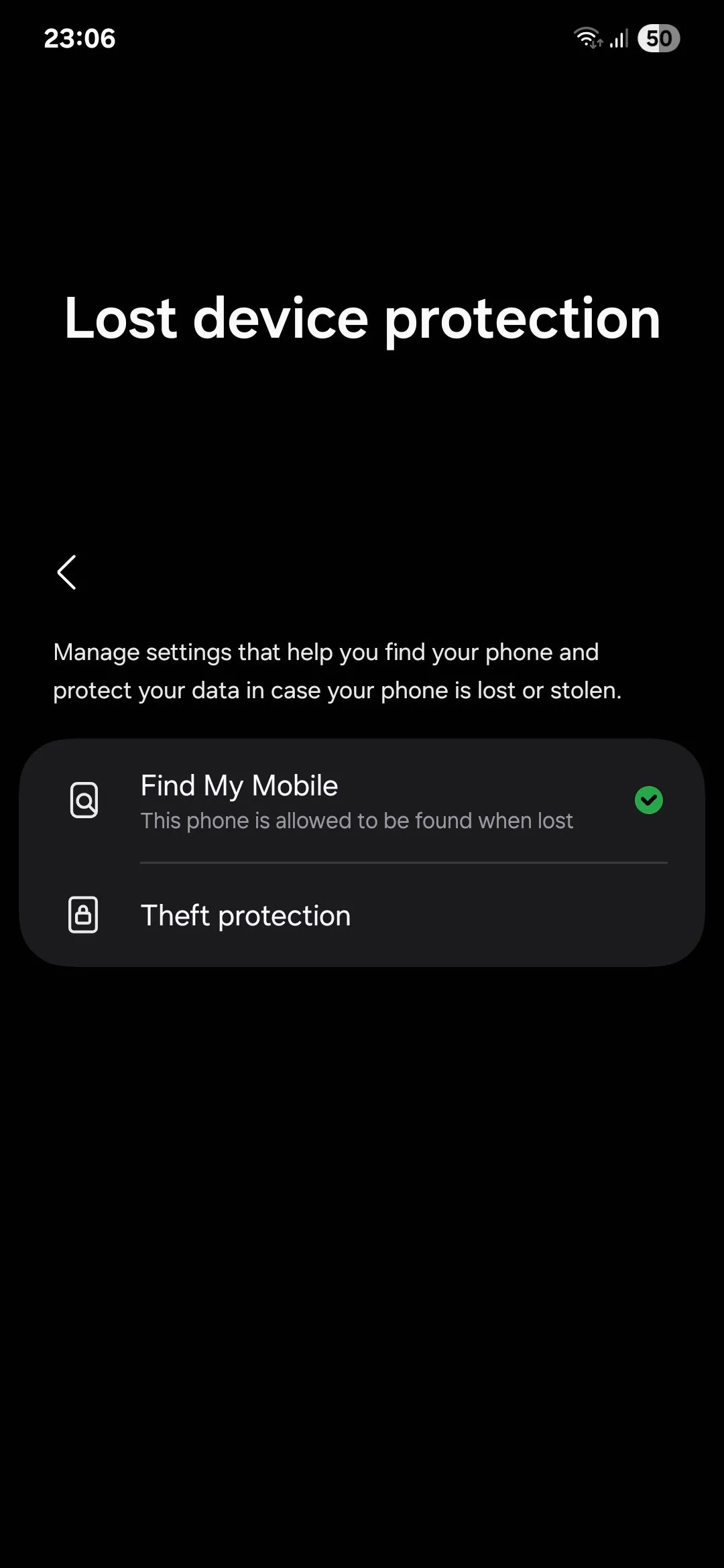 Cài đặt bảo vệ thiết bị thất lạc trên Samsung Android