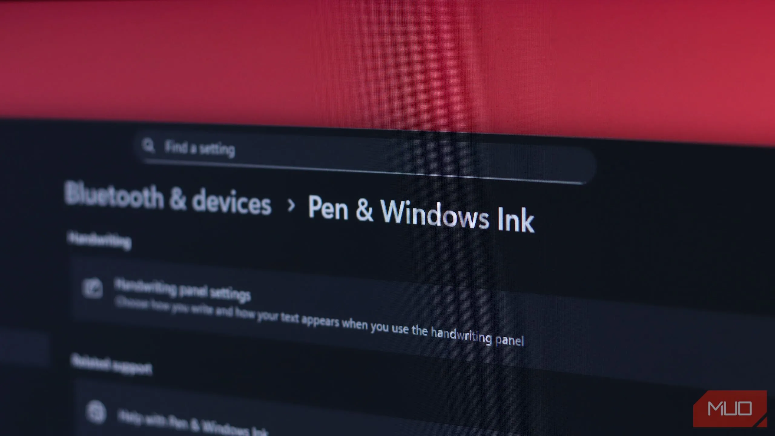 Cài đặt bút và Windows Ink