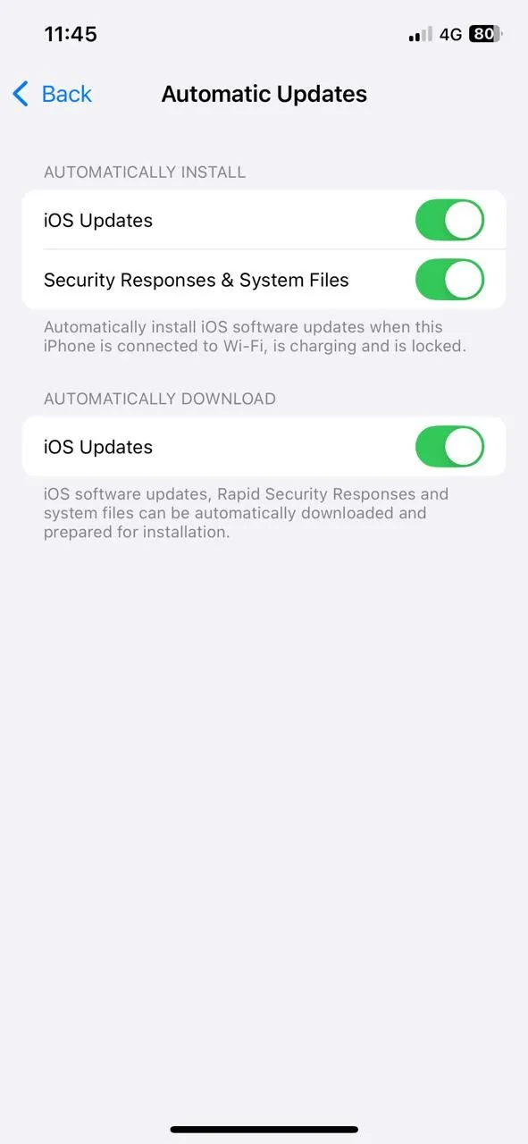 Cài đặt cập nhật phần mềm tự động trên iPhone để đảm bảo bảo mật