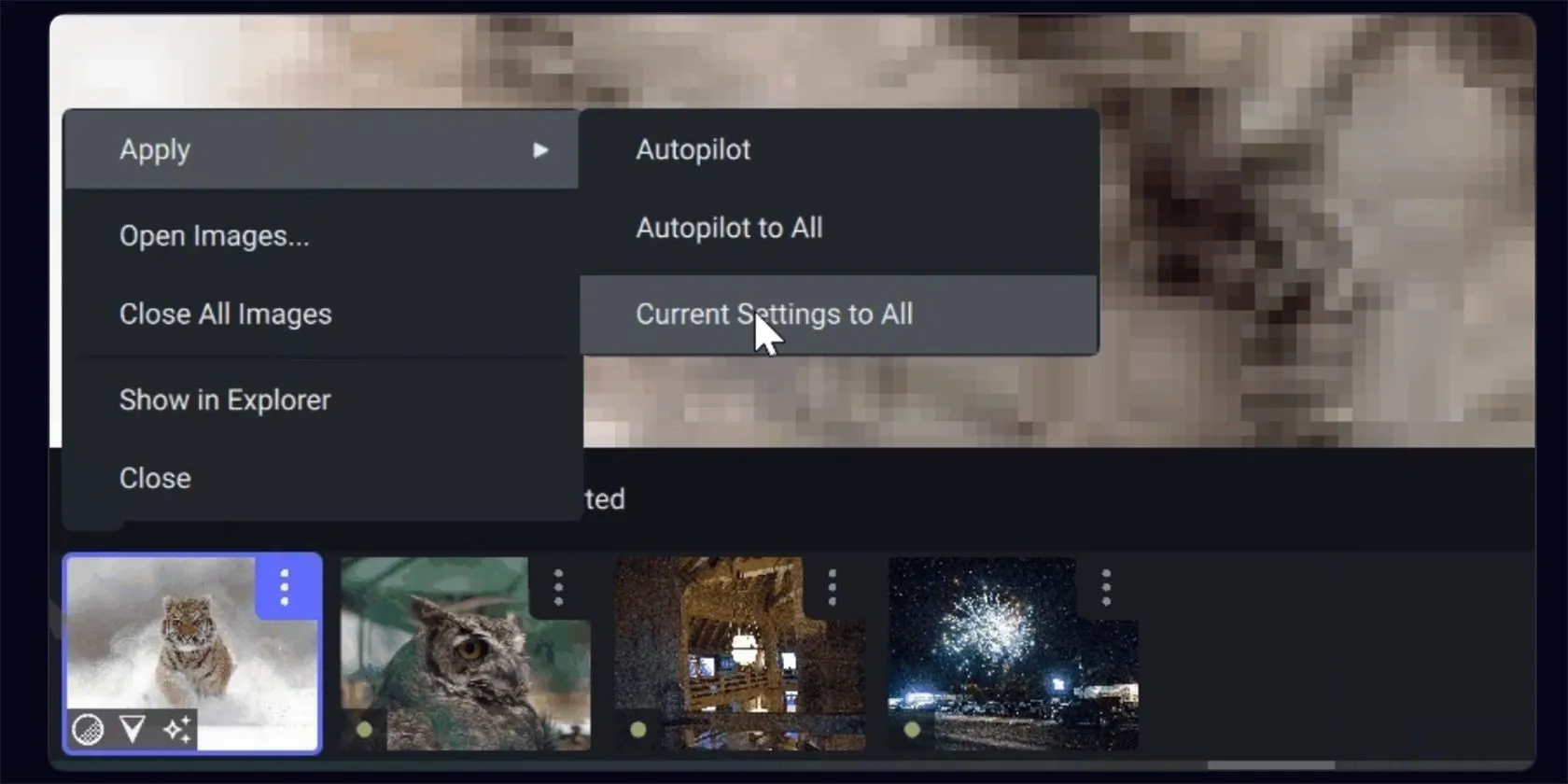 Cài đặt chế độ Autopilot của Topaz Labs giúp phân tích và đề xuất chỉnh sửa tự động