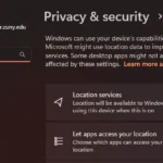Cài đặt dịch vụ định vị trong Windows cho phép người dùng kiểm soát quyền truy cập vị trí của ứng dụng