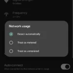Cài đặt giới hạn sử dụng dữ liệu trên mạng đã kết nối trong Android