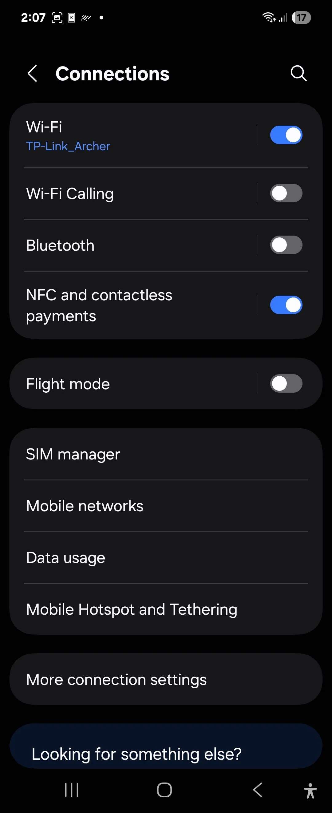 Cài đặt kết nối trên One UI 7 để bật hotspot di động