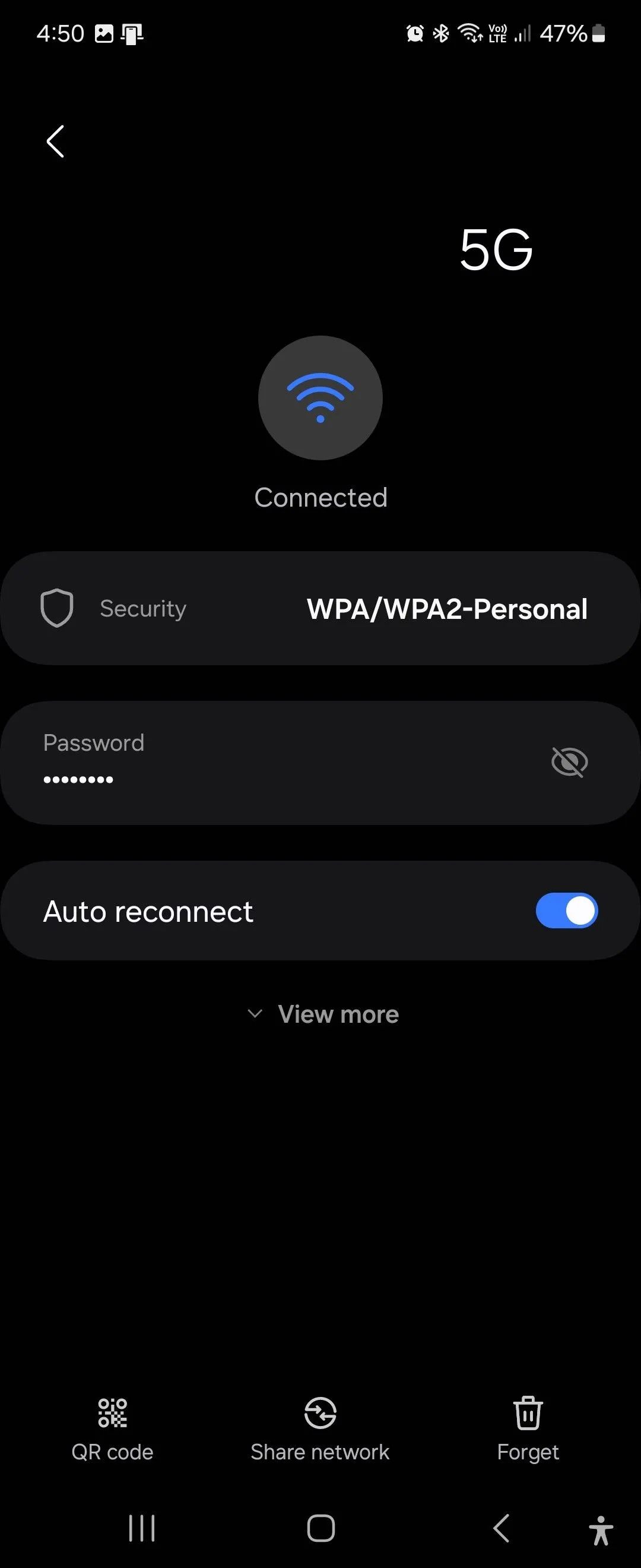 Cài đặt mạng Wi-Fi trên One UI 6.1 với tùy chọn Mã QR để chia sẻ kết nối