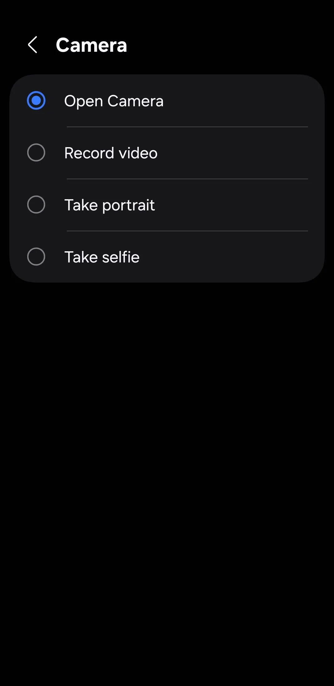 Cài đặt nhấn đúp nút cạnh cho camera trên điện thoại Android