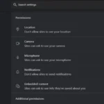 Cài đặt quyền truy cập trang web trong Chrome