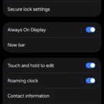 Cài đặt tắt màn hình Always On Display trên điện thoại Samsung để tiết kiệm pin.