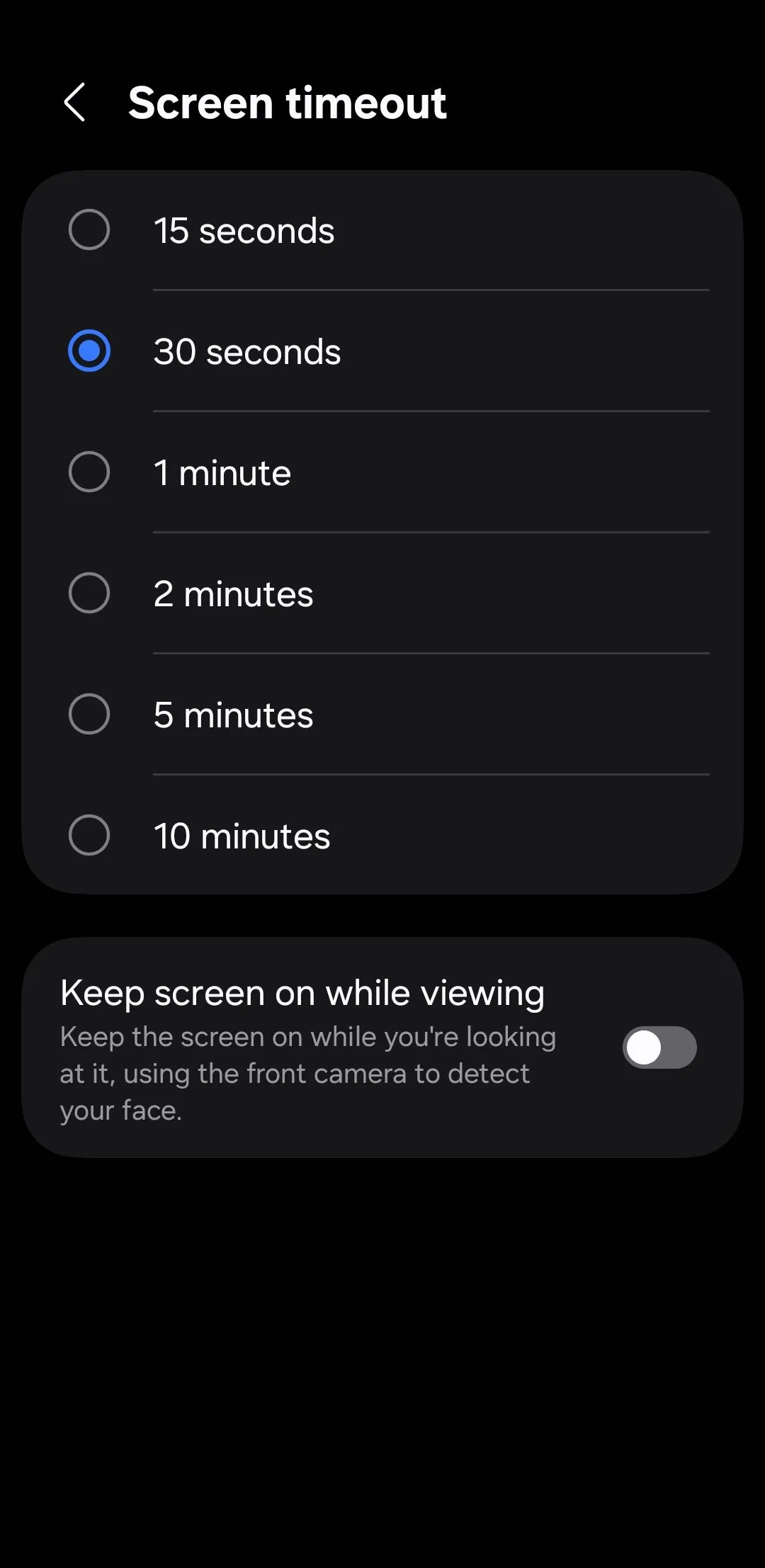 Cài đặt thời gian chờ màn hình (Screen timeout) trên Android, giúp người dùng tùy chỉnh thời gian tự động khóa màn hình để tiết kiệm pin và tăng cường bảo mật.