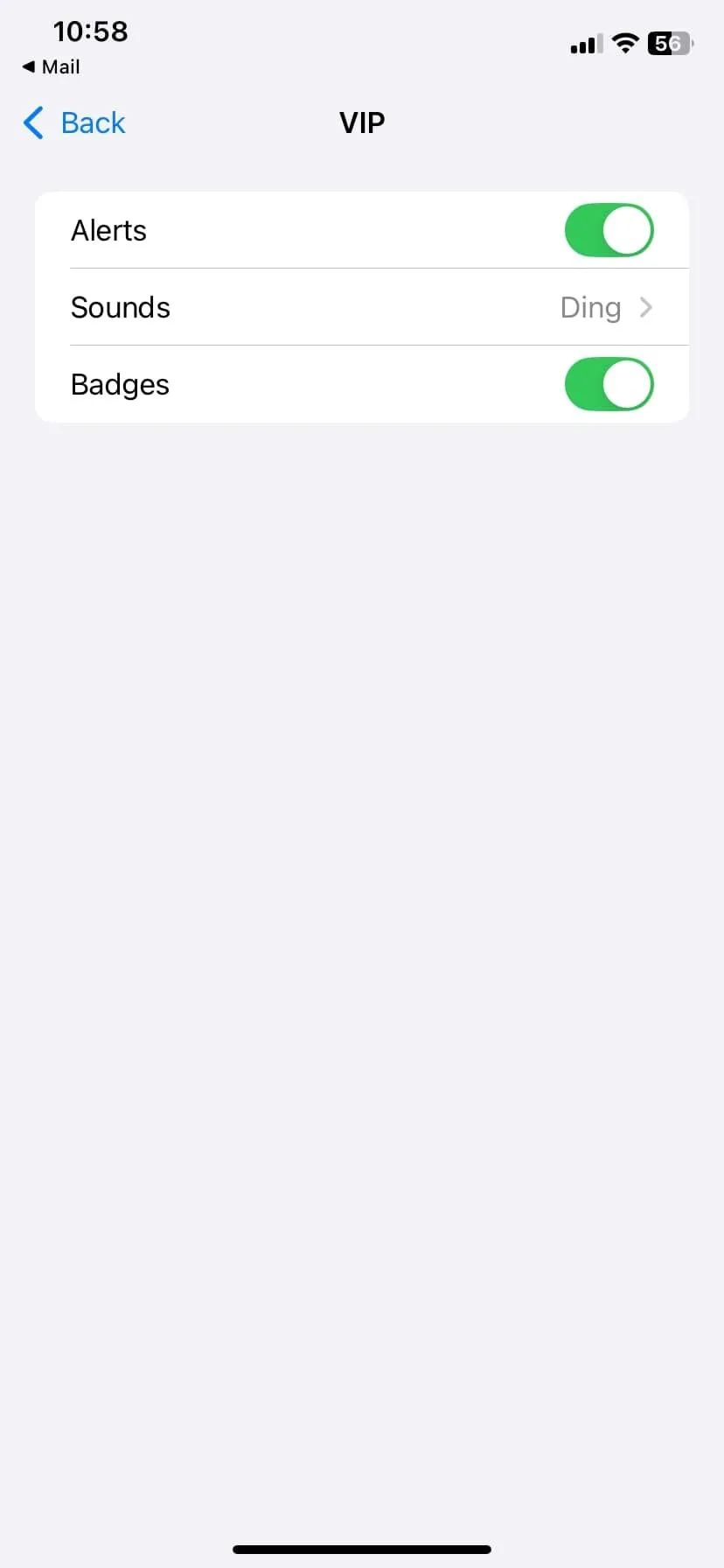 Cài đặt thông báo email VIP của Apple Mail, cho phép tùy chỉnh cảnh báo cho thư từ các liên hệ ưu tiên.