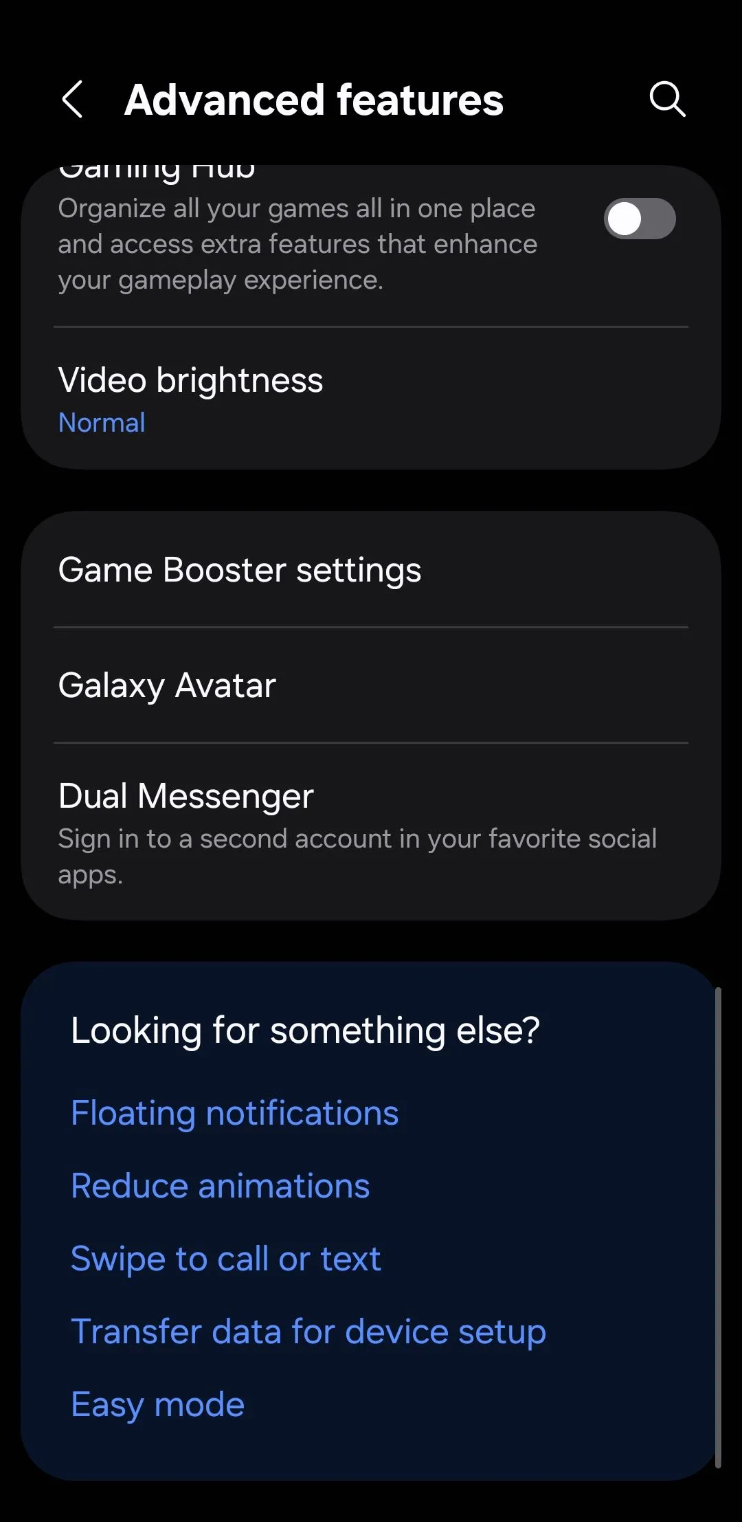 Cài đặt tính năng nâng cao trên điện thoại Samsung Galaxy