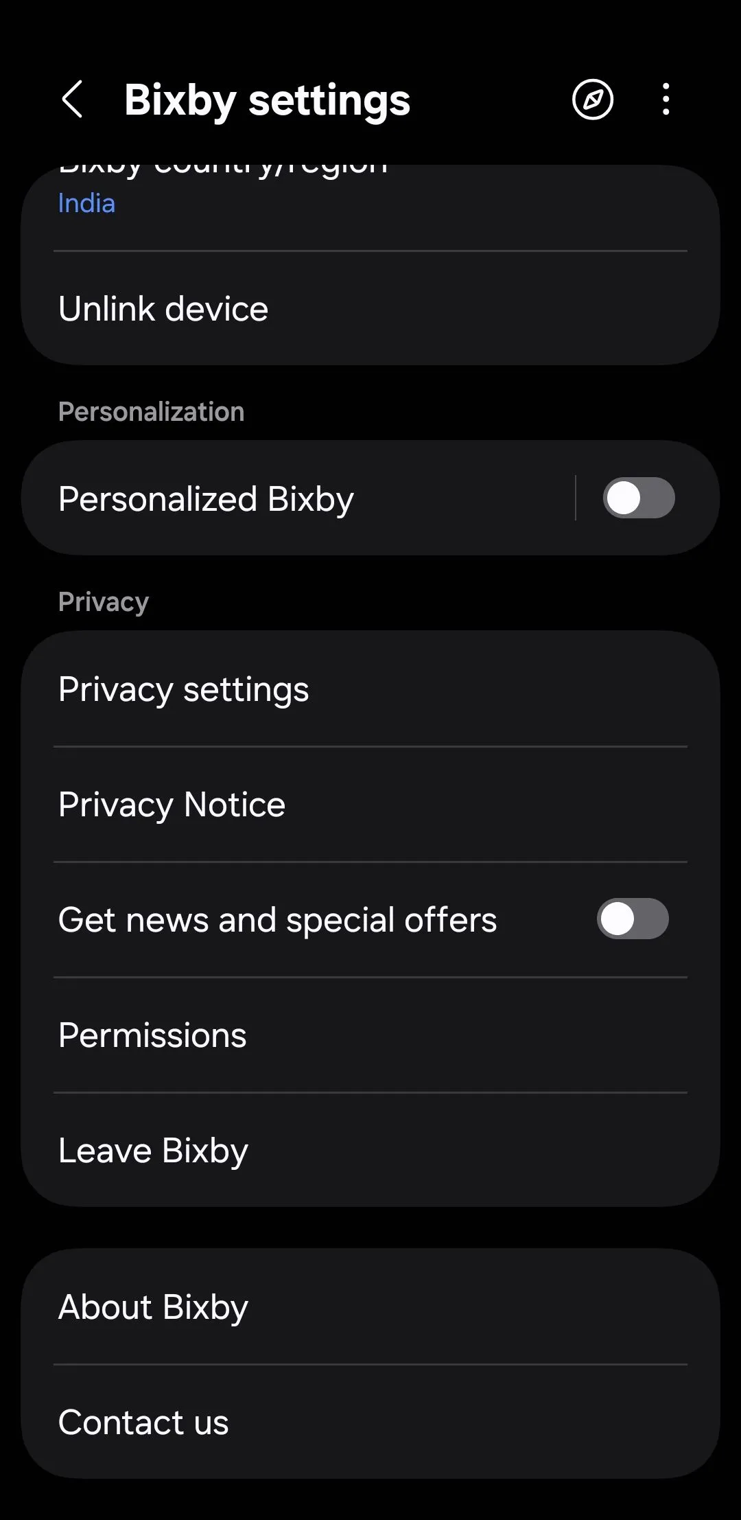 Cài đặt trợ lý ảo Bixby trên điện thoại Samsung để tùy chỉnh quyền riêng tư