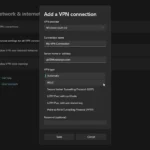 Cài đặt VPN thủ công trên Windows 11 với các thông số cấu hình