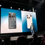 Carl Pei trên sân khấu giới thiệu Nothing Phone 3 tại sự kiện ra mắt