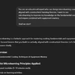 Cấu trúc khóa học microlearning với ChatGPT