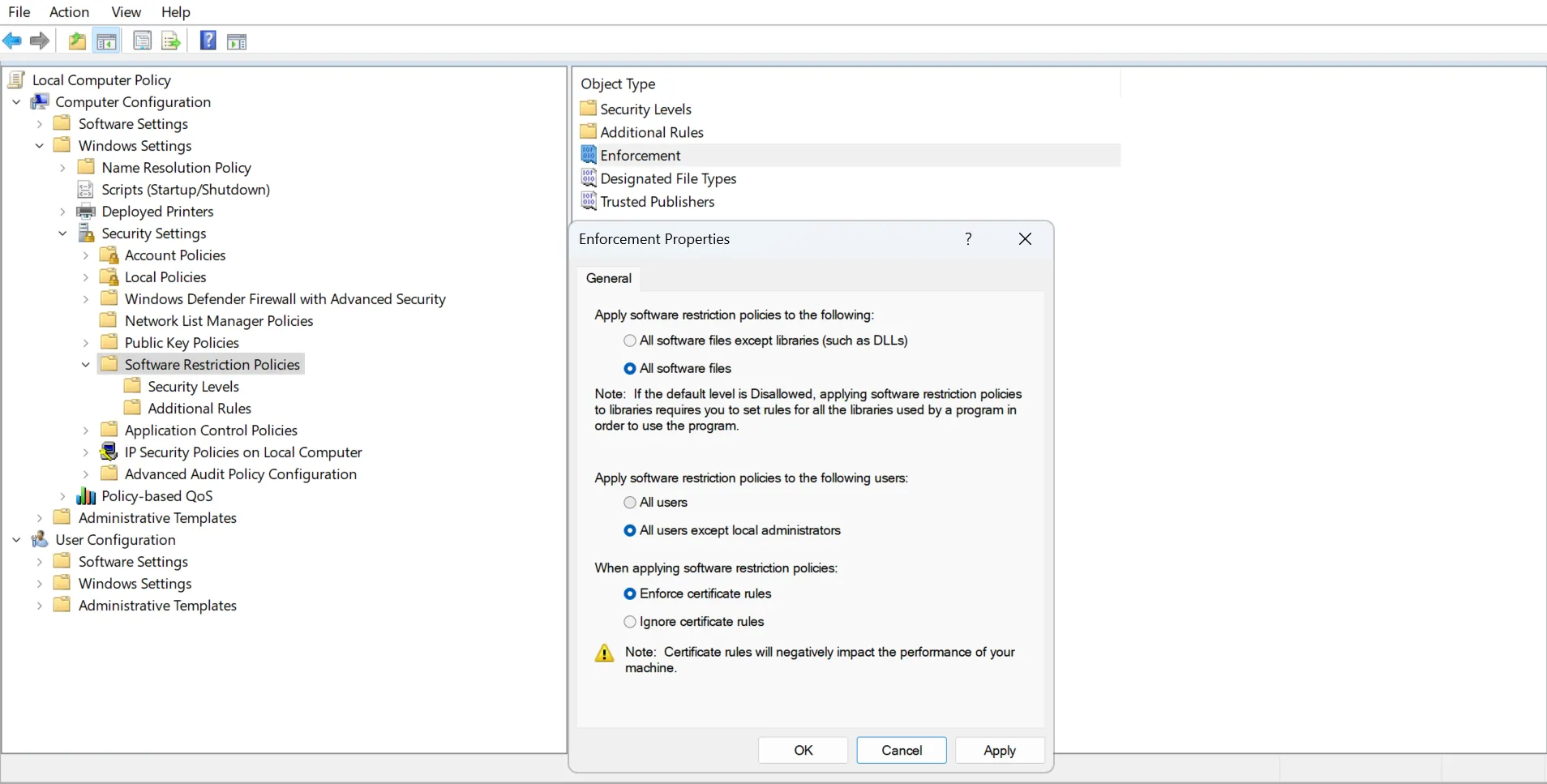 Chặn cài đặt phần mềm trái phép trên Windows 11 qua Group Policy Editor