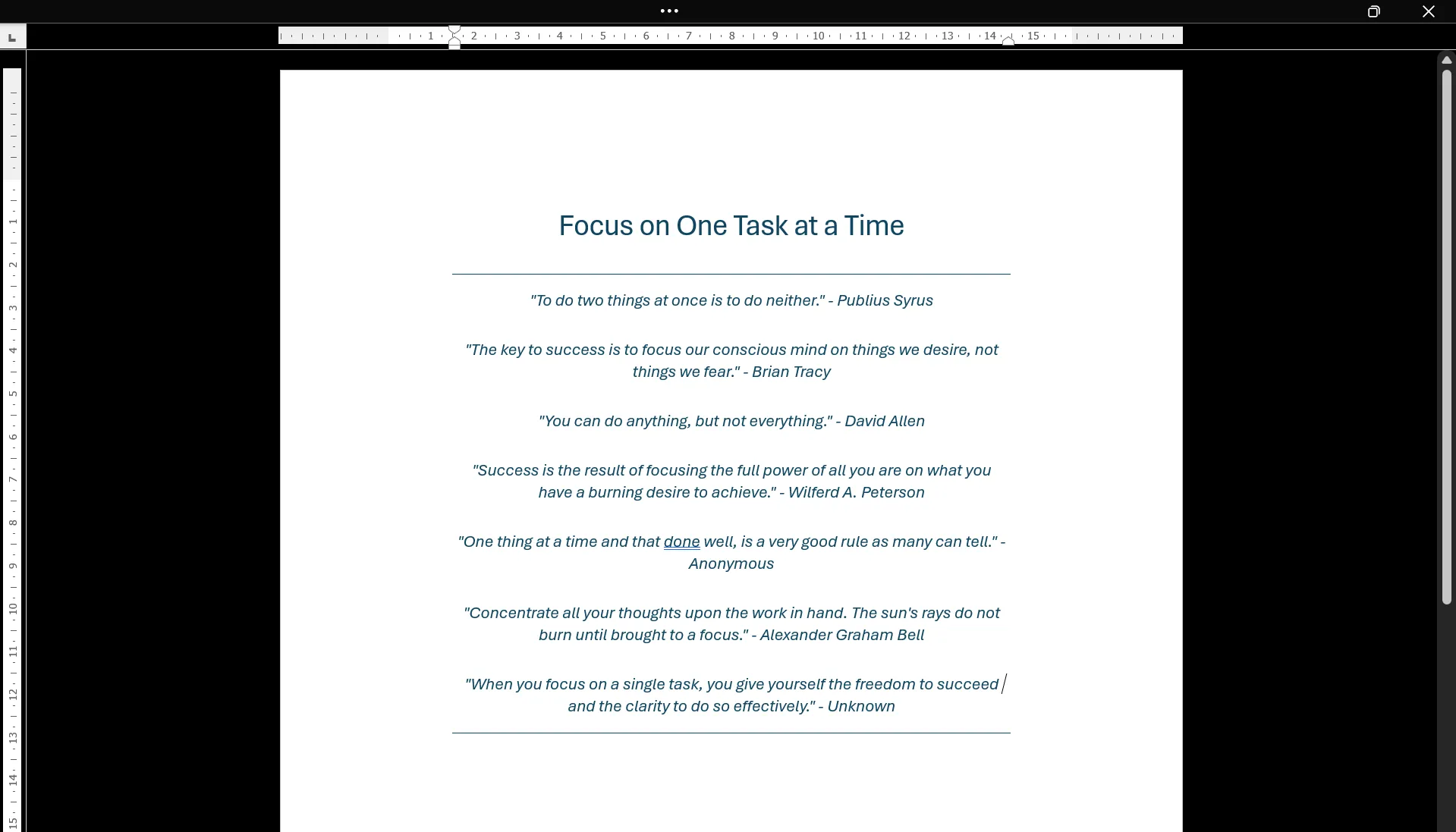 Chế độ tập trung (Focus Mode) trong Microsoft Word hỗ trợ Monotasking