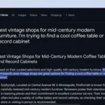 Chế độ tìm kiếm AI mới của Google cung cấp câu trả lời chi tiết và tổng hợp thông tin hữu ích từ nhiều nguồn.