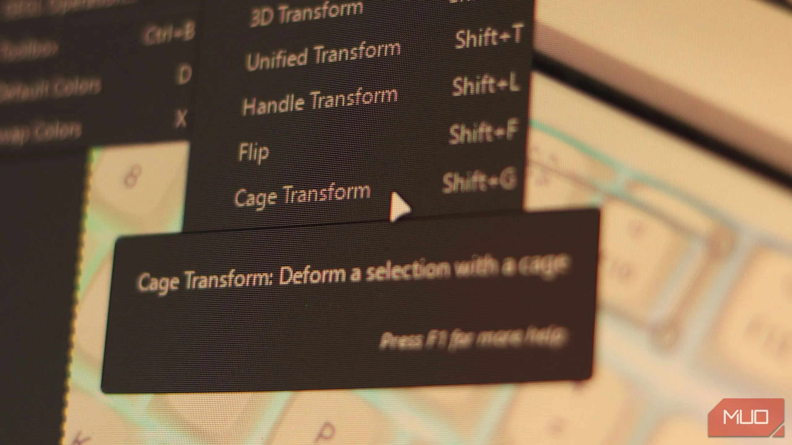 Công cụ Cage Transform trong GIMP giúp biến dạng hình ảnh linh hoạt theo ý muốn
