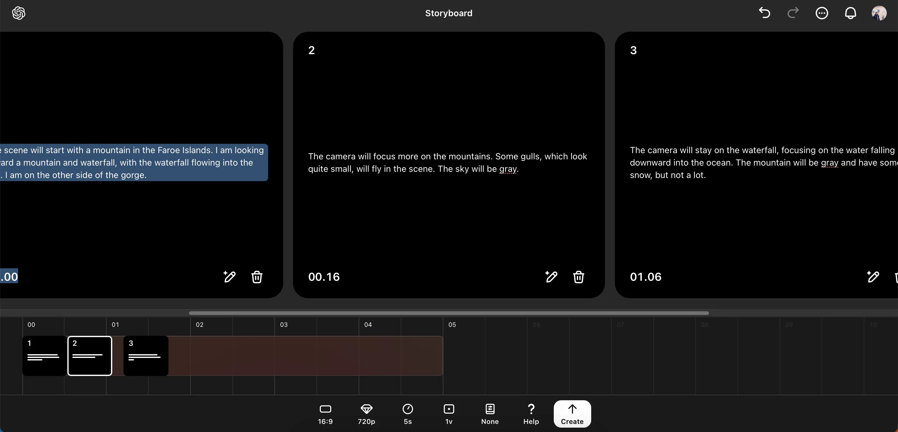 Công cụ tạo storyboard trực quan trong ứng dụng Sora AI giúp người dùng dễ dàng xây dựng kịch bản video