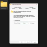 Cửa sổ File Explorer với tab Vị trí được chọn, hiển thị đường dẫn thư mục lưu ảnh chụp màn hình.