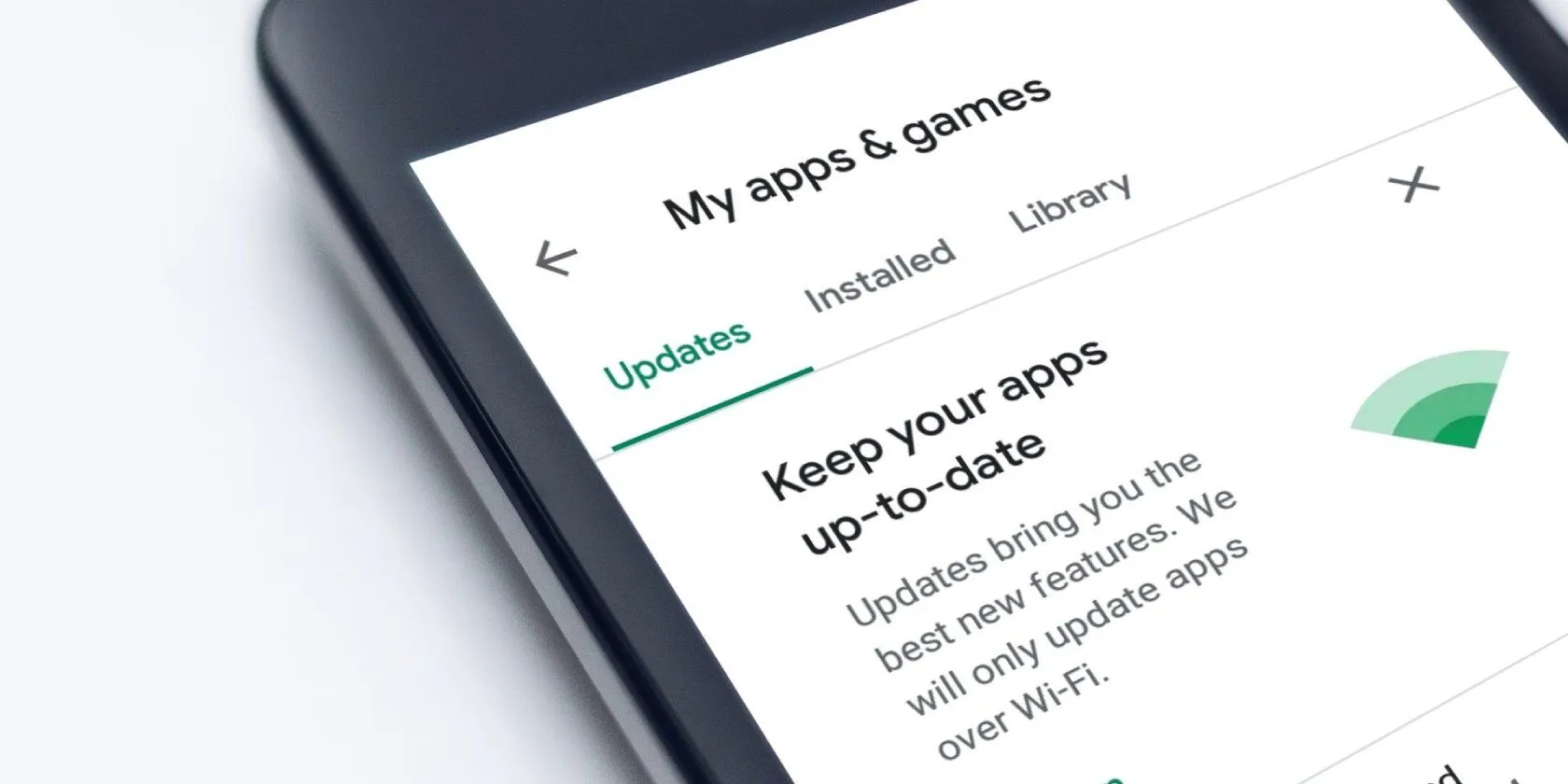 Danh sách các ứng dụng và bản cập nhật có sẵn trên Google Play Store