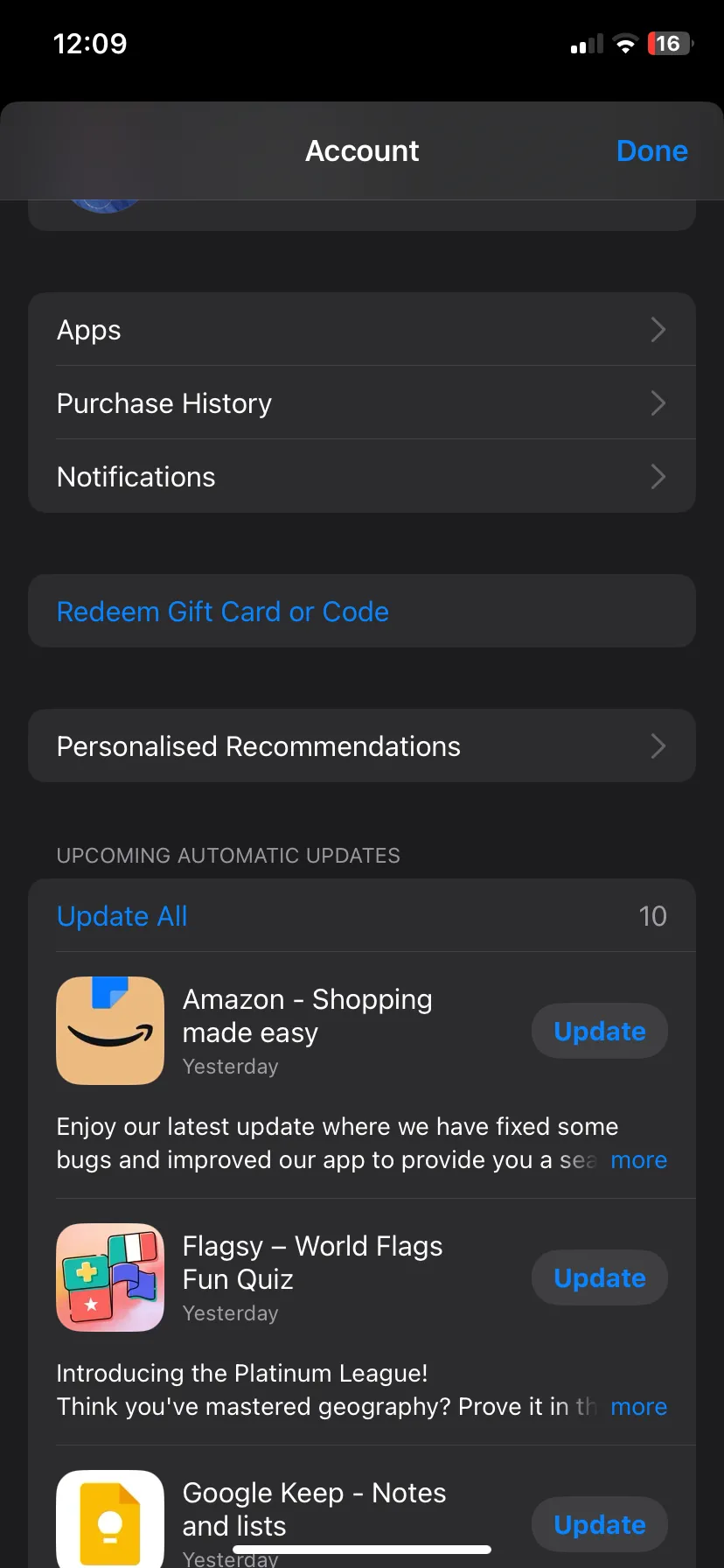 Danh sách cập nhật ứng dụng trong App Store của iOS